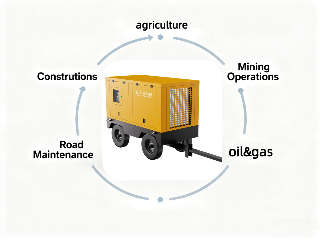 various work conditions for portable air compressors