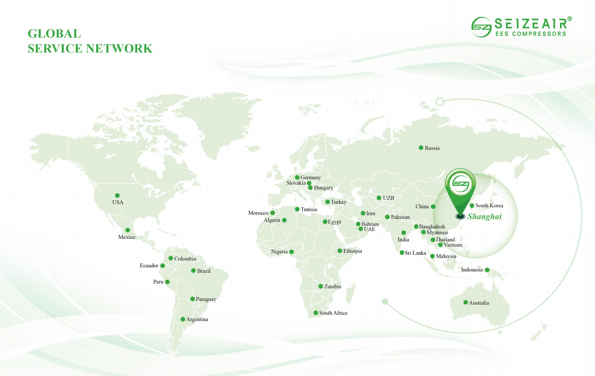 World map showing global presence