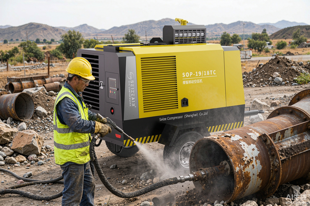 Portable Air Compressor for Sandblasting: CFM & Setup